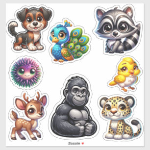 Enchanter 3D Animal Kingdom Sticker Collection