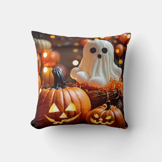 Enchanter des oreillers à lancer d'Halloween (Recto)