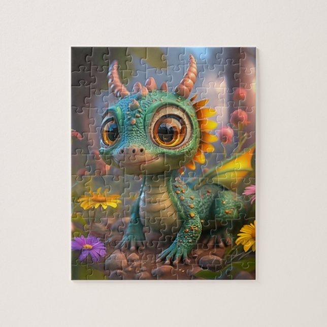 Enchanter Dragon Garden Puzzle 110 pièces pour enf (Vertical)
