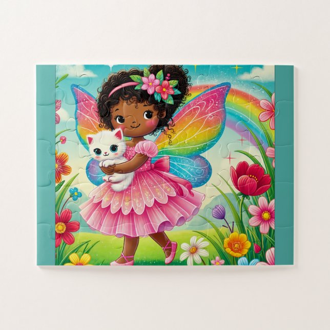 ENCHANTER "FAIRY & KITTEN" JIGSAW PUZZLE (Horizontal)