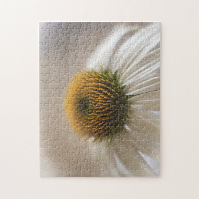Enchanting White Swan Echinacea Puzzle (Vertical)