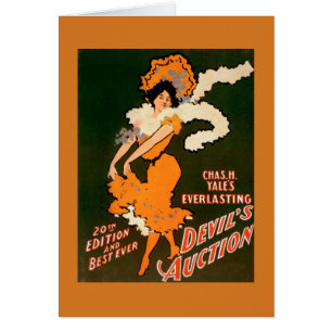 Enchère du diable Femme en Costume Théâtre