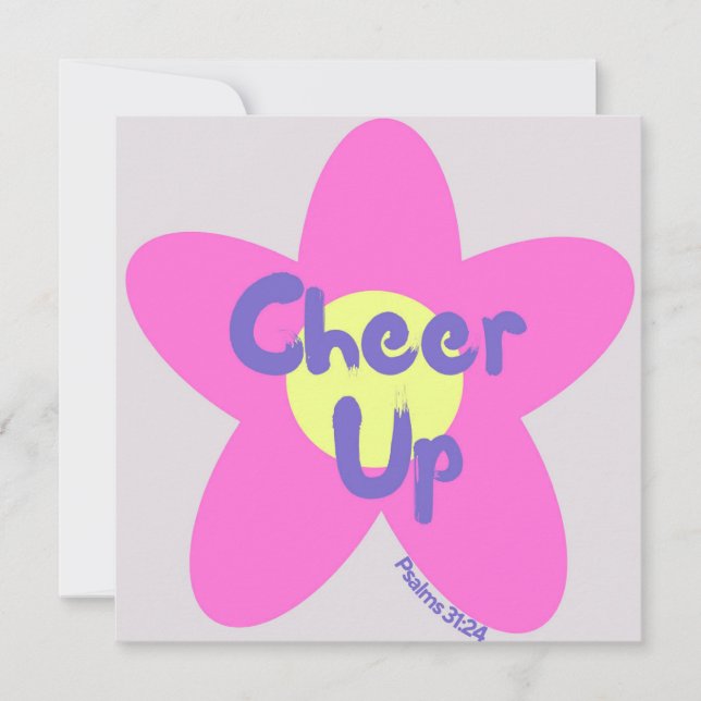Encouragement Chrétien Carte Condoléances (Devant)