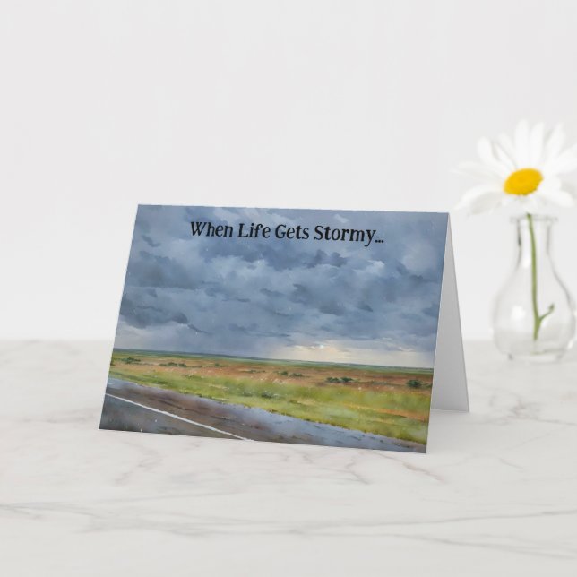 Encouragement dans les tempêtes envoyer une carte  (Petite plante)
