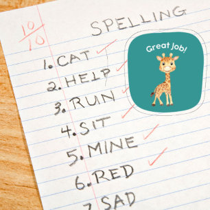 Encouragement de l'enseignant Incitatif Stickers a