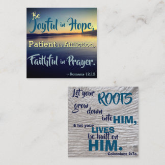 Encouragement des cartes de mémoire de versets bib