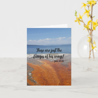 Encouragement - Job 26:14 Carte de voeux pliée