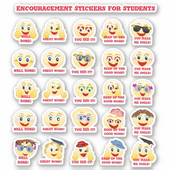 Encouragement Pour Les Étudiants Stickers Cool (Devant)