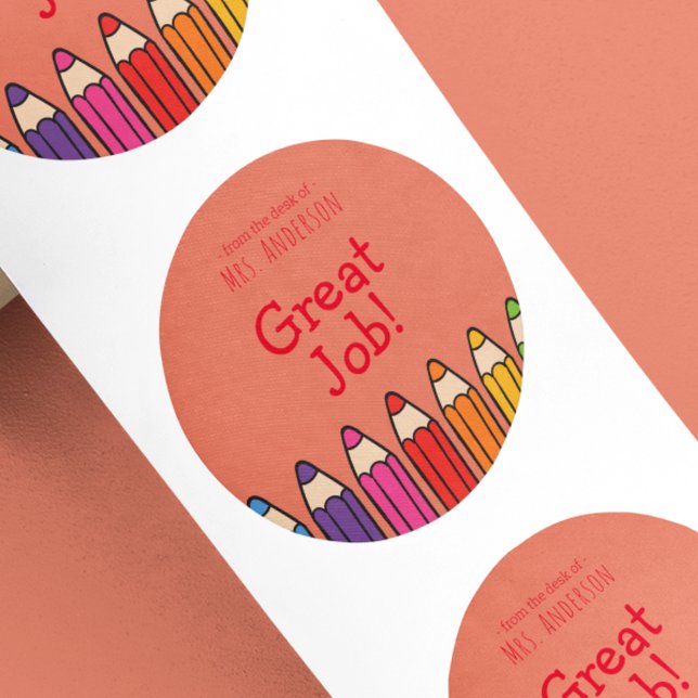 Encouragement Sticker Enseignants Nom (Créateur téléchargé)