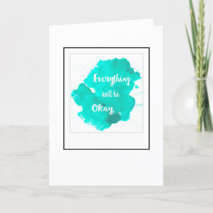 Encouragement Tout sera bon Carte