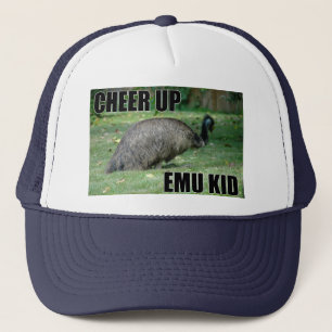 Encouragez le casquette d'enfant d'émeu
