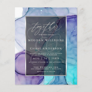 Encre Abstraite liquide Violet Aqua 3a étonnante