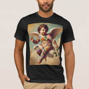 Encre & Innocence – T-Shirt Cherub Tatouage Baroqu