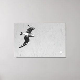 ENCRE NUMÉRIQUE sur mouette sur toile tendue
