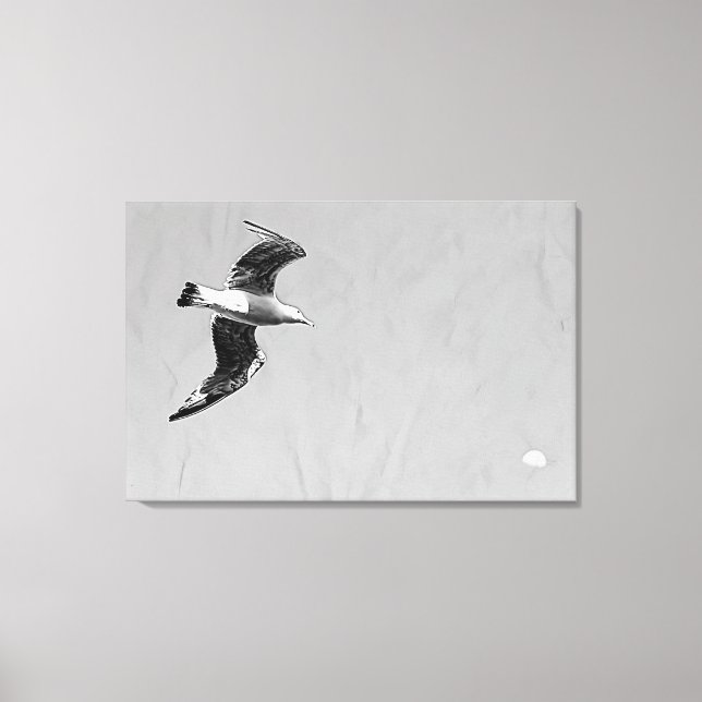 ENCRE NUMÉRIQUE sur mouette sur toile tendue (Recto)