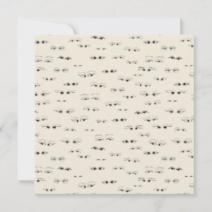 Encre pour yeux amusant dessin fine art motif cart