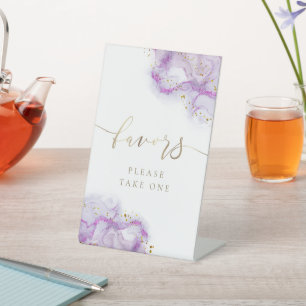 encre violette favorise le panneau de piédestal