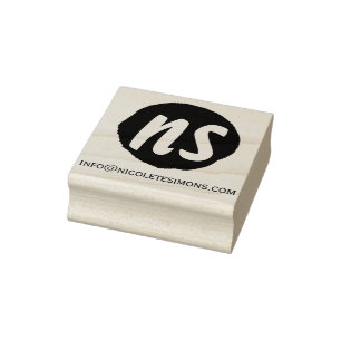 Encreurs Site Web Initiales Monogramme Tampons en Caoutch
