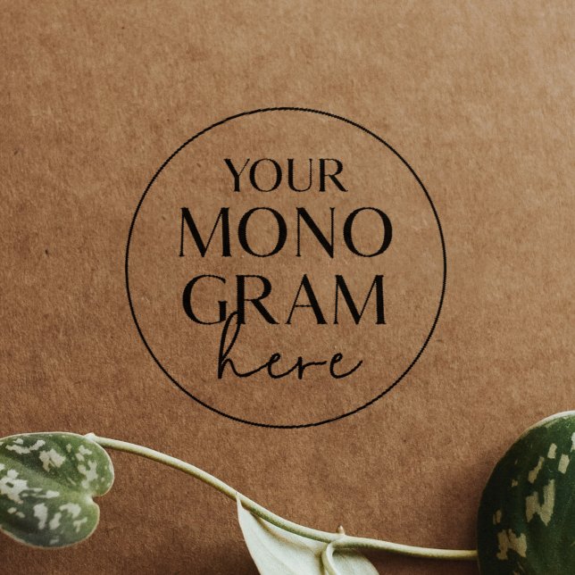 Encreurs Tampons en caoutchouc pour mariage simples et bohé (MEGHAN Monogram Boho Simple Wedding Rubber Stamps)