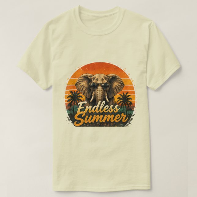 Endless Summer | T-shirt graphique Beach Vibes  (Design devant)