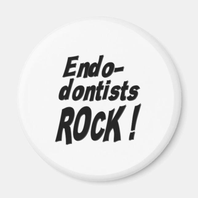 Endodontistes Rock ! Magnet (Devant)