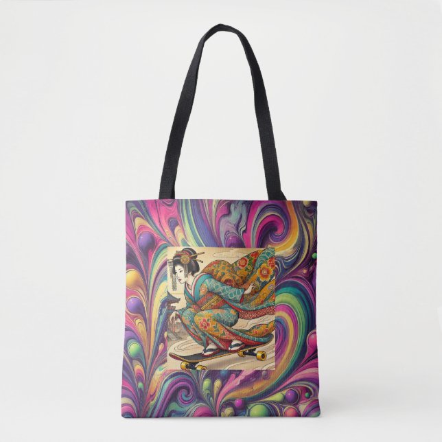 Energetic Ukiyo-e Tote Bag トートバッグ (Devant)