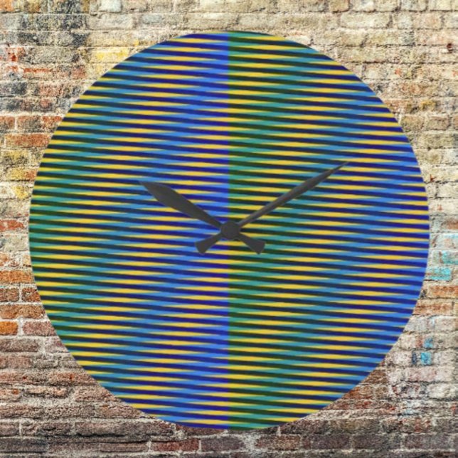 Énergie alignée | Horloge murale des lignes Abstra (Créateur téléchargé)