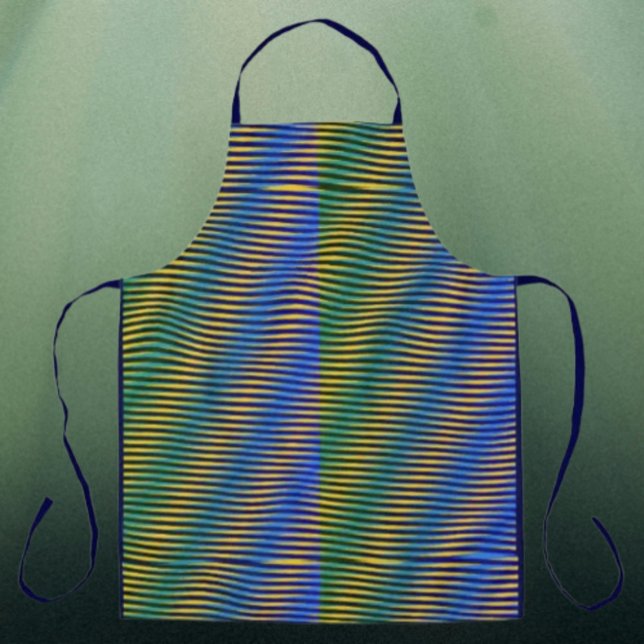 Énergie alignée | Tablier Lignes Abstraites (Créateur téléchargé)