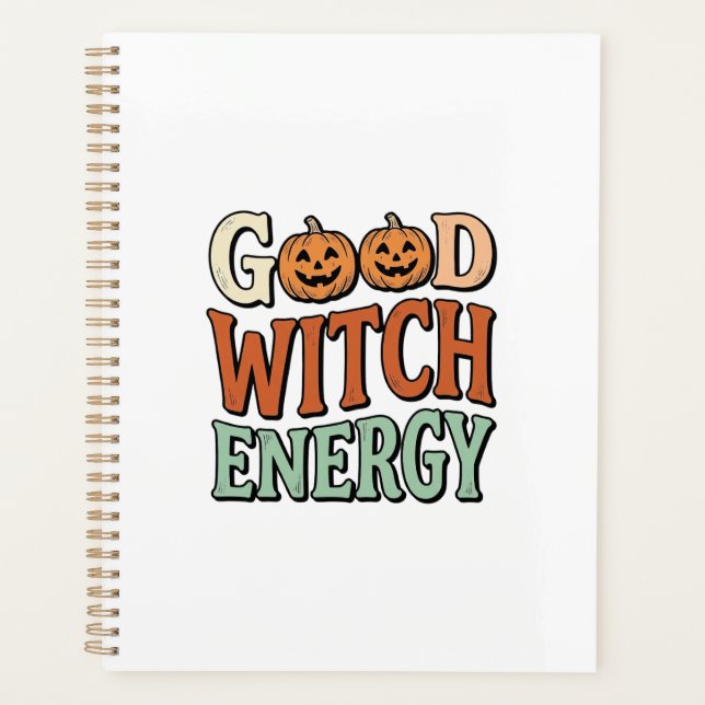 Énergie de bonne sorcière Design vectoriel Hallowe (Devant)