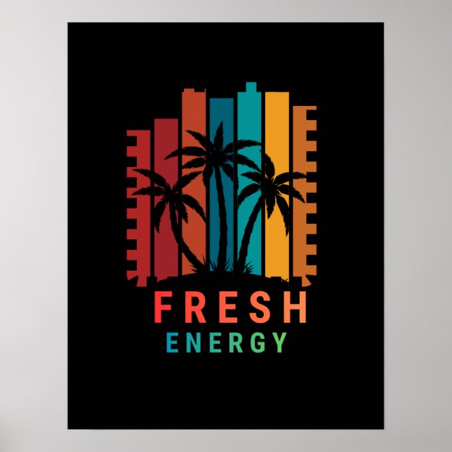 Energie Fraîche – Impression d'art mural motivatio (Devant)