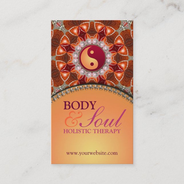 Énergie légère Carte de visite holistique du nouve (Devant)