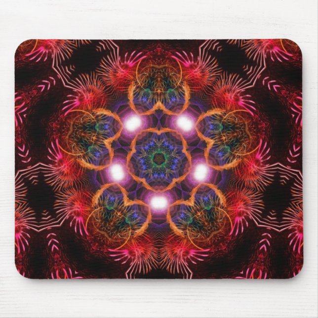 Énergie lumineuse | Tapis de souris rose violet (Devant)