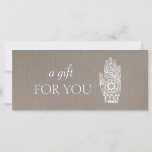 Energy Healer Henna Lotus Certificat cadeau 2