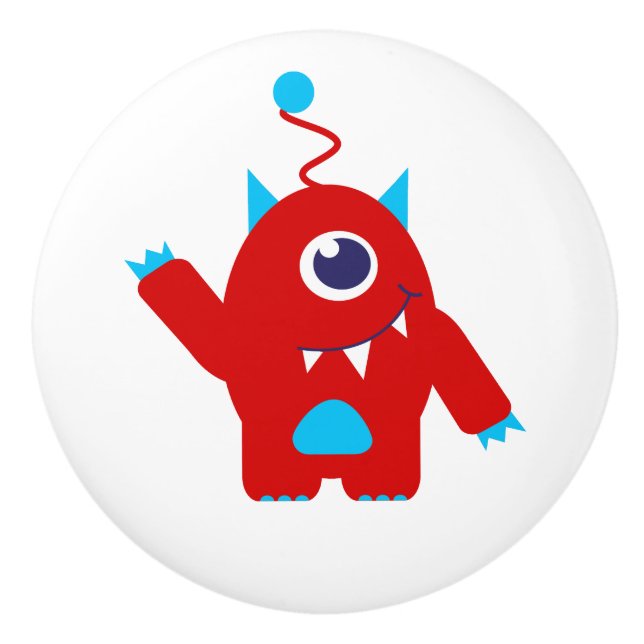 Enfant alien monophtalme dessiner ou poignée de po (Devant)