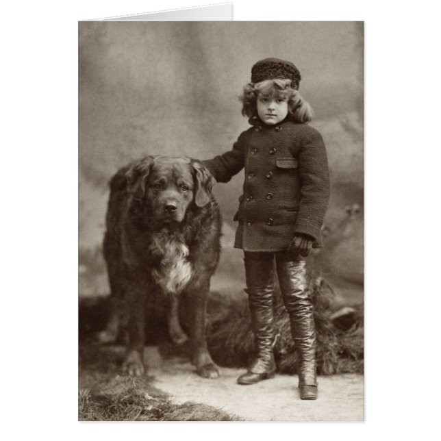 Enfant avec le chien, C1885 (Devant)