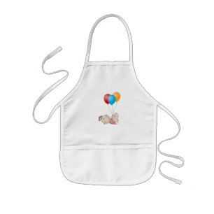 Enfant Balloons et Bébé fille sur le dos tablier de l'enf