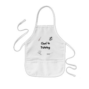 Enfant Chef dans le tablier de formation