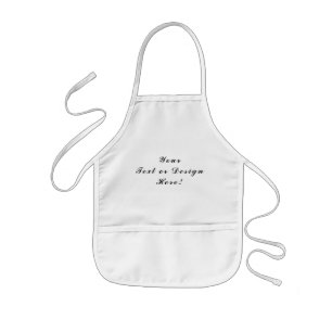Enfant Concevez votre propre tablier blanc - Taille des e
