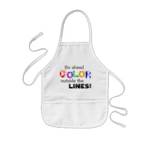 Enfant Couleur en dehors des lignes enfants !  Tablier