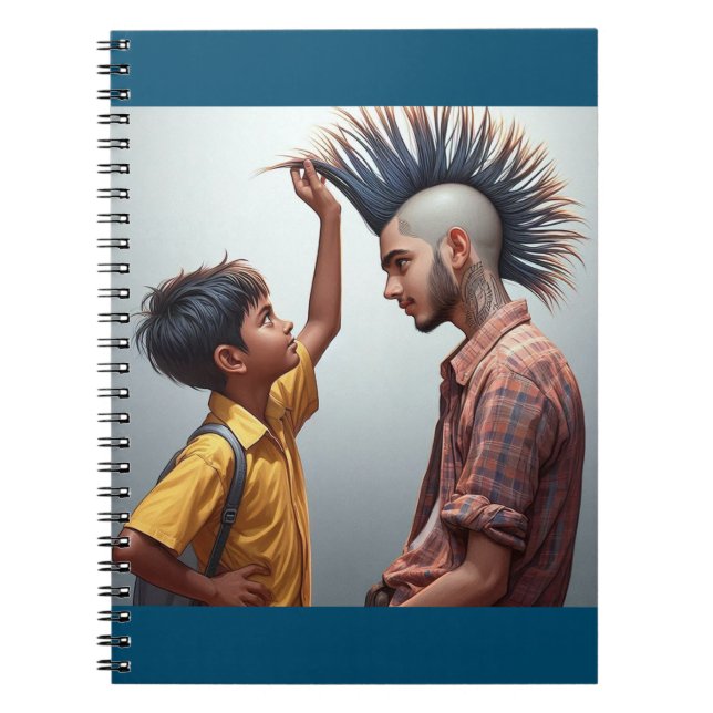 Enfant Curieux & Cahier Mohawk (Devant)