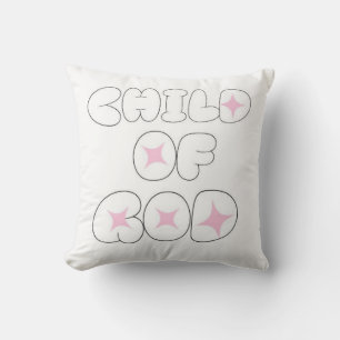 Enfant de Dieu / Lettre bulle/ Coussin chambre enf