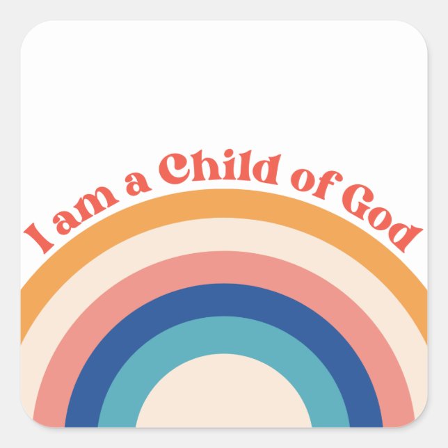 Enfant de Dieu Stickers chrétiens | Arc en ciel (Devant)