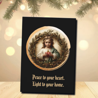 Enfant de la Flamme Sacrée Carte de vœux pliée