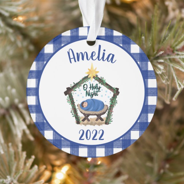 Enfant de la Nativité Plaid Année dans l'organisme (Arbre)