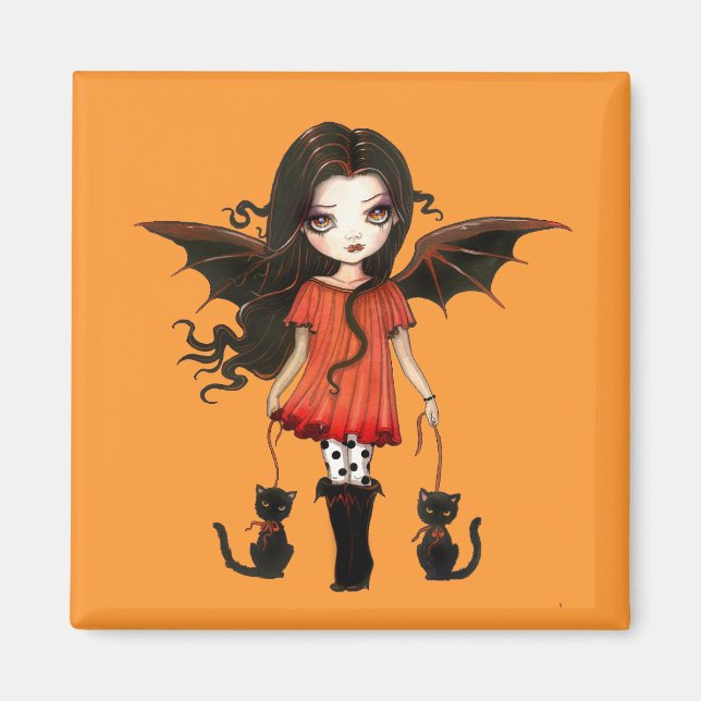 Enfant d'Halloween Aimant de Vampire Mignon (Devant)