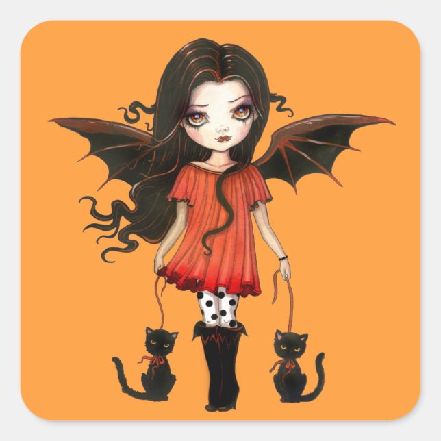 Enfant d'Halloween petits stickers Vampire (Devant)