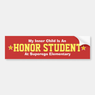 Enfant intérieur/élève d'honneur - Sticker pare-ch