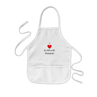 Enfant J'aime faire cuire avec le tablier de grand-maman