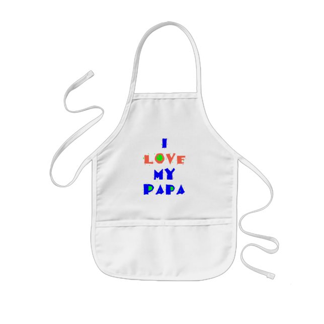 Enfant J'aime mon tablier de PAPA (Devant)