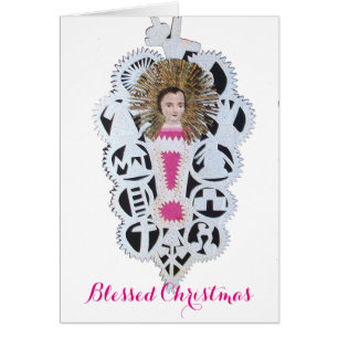 Enfant Jésus, Antique Papier de Noël Carture